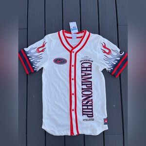 Nike Americana Baseball Jersey DV9642-133 White/Multi Men's Size Medium